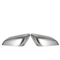 Hecasa Mirror Covers For 2016-2025 Chevy Chevrolet Malibu Replacement 84026841 84026842 Cap Housing Pair Chrome Silvery 