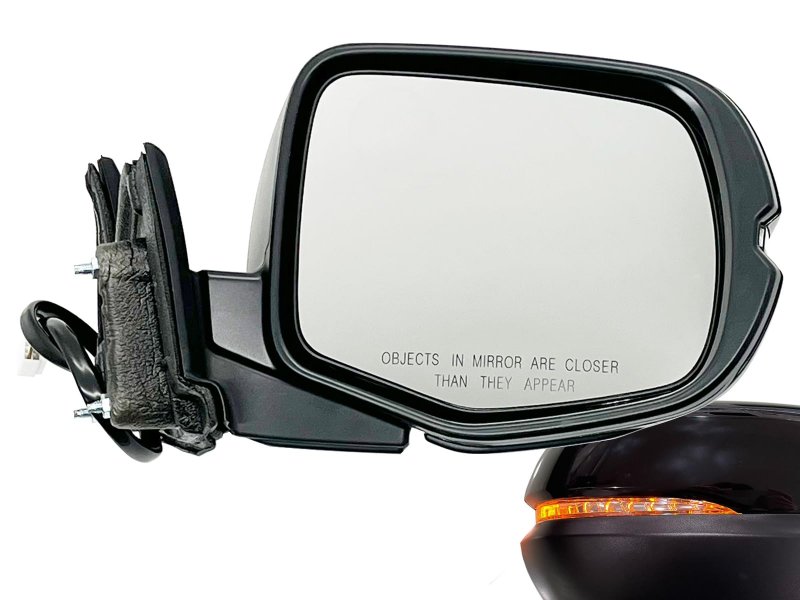 Apa Replacement For Exterior Rear View Mirror 2019-2022 Pilot 2019-2023 Passport Power Heated With Signal Memory Glossy Cap
