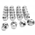 20pcs M12x1 5 Lug Nuts 32mm Chrome Large Acorn Seat For Ford Focus Escape Fusion Transit Connect Escort Lincoln Mkc Mkz Honda 
