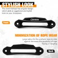 Bunker Indust Winch Hawse Fairlead 10 Inch Aluminum For 9 000-14 500lbs With Synthetic Rope Accessories
