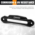 Bunker Indust Winch Hawse Fairlead 10 Inch Aluminum For 9 000-14 500lbs With Synthetic Rope Accessories