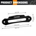 Bunker Indust Winch Hawse Fairlead 10 Inch Aluminum For 9 000-14 500lbs With Synthetic Rope Accessories