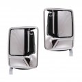 Ford F-250 Super Duty 1999-2016 Exterior Door Handle Driver And Passenger Side Pair Rear All Chrome Submodels Replacement For 