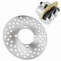 Front Left Brake Caliper Disc Rotor Pads For Yamaha Rhino 450 Yxr450 4x4 2006-09 Model Kvtr-12475