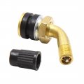 Uxcell 10pcs 135 Degree Copper Car Wheel Rim Vacuum Tubeless Tire Valve Stem