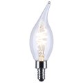 Satco S10524r1 4w Ca11 Led Lamp Reminiscent Flex Gray Coil Filament Dimmable700k Warm White 350 Lumens Clear Candelabra Base 