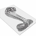 Ipick Image For Ford Mustang Cobra 4 Inch Full-color Flexible 3d Clear Dome Decals