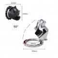 Car Engine Start Button Cover Bulldog Push Sticker Zinc Alloy Lgnition Stop Interior Decoration Accessories Black