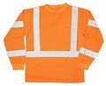 Ml Kishigo 9146 Polyester Economy Series Class 3 Long Sleeve T-shirt 3x-large Orange 