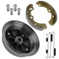 Caltric Rear Brake Hub With Shoes Studs Compatible Kawasaki Sxs 41038-1336 41038-0035