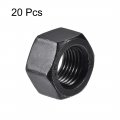 Uxcell Hex Nuts M12x1 25mm Unc Carbon Steel Thread Hexagon Nut 20pcs