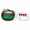 Httmt Mt334- Smoke Led Tail Brake Turn Signal Light Compatible With H-d Softail Sportster Road King Dyna Electra Glide Fat Boy