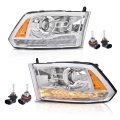 Led Bar Plank Style Headlights For 2013-2018 Dodge Ram 1500 2500 3500 Only Factory Projector 9 Pin Model Headlamps 