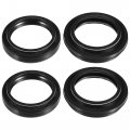 Uxcell 1 Set 37mmx49mmx11mm Motorcycle Front Fork Shock Oil Seal And Dust For Honda Vfr400