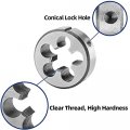 Metric M16 X 2 0 Round Threading Die Machine Thread Right Hand Alloy Tool Steel For External Threads 16mm Cutting Diameter