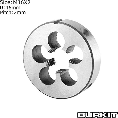 Metric M16 X 2 0 Round Threading Die Machine Thread Right Hand Alloy Tool Steel For External Threads 16mm Cutting Diameter