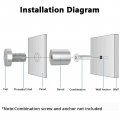 Increway 16 Pcs Glass Standoff Screws 25 X 50mm Stainless Steel Wall Mount Advertising Nails Holder For Sign Displaysi Grey