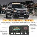 Xridonsen 37 104 Led Roof Top Strobe Light Bar Amber White Emergency Traffic Advisor Lights Double Side Warning Safety Flashing