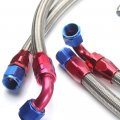 30 Row An10 Universal Engine Transmission Oil Cooler Kit Filter Adapter Hose