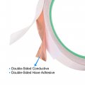 Uxcell Double-sided Conductive Tape Copper Foil Adhesive 15mm X 5m 16 4ft For Guitar Emi Shielding Crafts Electrical Repairs