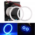 Everbright 1pair Blue 70mm Car Led Cotton Lights Angel Eyes Halo Rings Cob Light Circle Ring Headlight Lamp With Housing 12v