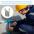 Uxcell 15pcs U-shaped Water Pipe Clamps Ppr Clips U Shaped Clip Fit For 25mm 0 98 Od Pipes 35mm Height Grey