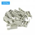 Uxcell 15pcs U-shaped Water Pipe Clamps Ppr Clips U Shaped Clip Fit For 25mm 0 98 Od Pipes 35mm Height Grey