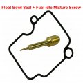 Tc-motor Carb Float Bowl Rubber Seal Gasket Fuel Idle Mixture Screw Bolts For Mikuni Carburetor Vm22-3847 Dirt Pit Bike