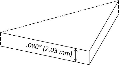 Styrene Sheets 12x12x 080 4 Pack