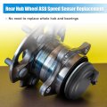 Uxcell Rear Hub Bearing Abs Speed Sensor For Kia Sorento 2015-2020 No 58980c5000 Plastic Metal Black