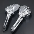 Motorcycle Skull Mirror Yamaha Road Royal Max Vstar 1100 1300 1600 1700 Warrior Virago Chro
