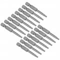 Uxcell 15 Pcs T15 Magnetic Torx Screwdriver Bits 1 4 Inch Hex Shank 2-inch Length S2 Power Tool