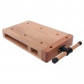 Wood Vise Workbench Desktop Hard Woodworking With Two G-type Fixing Clips Portable Smart Vice Clamps For Chiseling Planing 