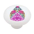Ancient Celtic Bird Design Decorative High Gloss Ceramic Drawer Knob 