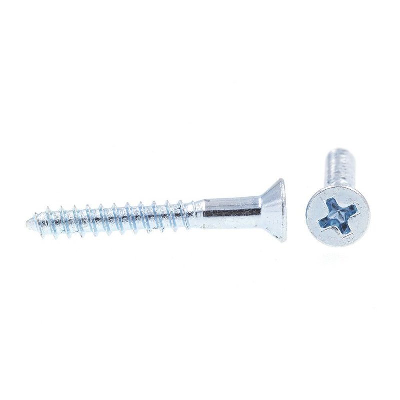 Prime-line Wood Screws Flat Head Phillips Drive 5 X 1 In Zinc Plated Steel 50 Pack