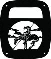 Jeeptails End Of The Trail Tail Lamp Light Covers For Jeep Wrangler Tj And Yj Black Set 2 