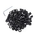 Universal Fender Flares Screw Bolt Hardware Kit Set Stainless Steel Black For Car Models 