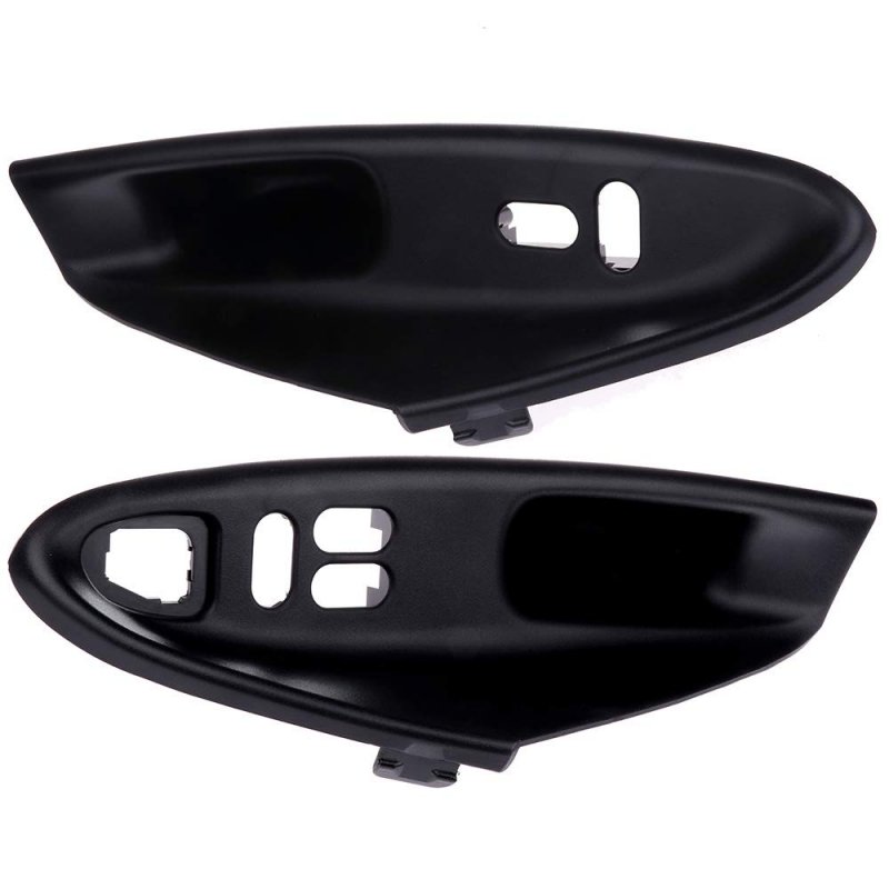 Door Handles Interior Front Driver Passenger Side Replacement Fit 1994-1998 For Mustang Inside Black 2cps