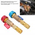 Valve Core Quick Remover Installer 2pcs A C Adjustable Removal Tool High Low Coupler For R134 R12