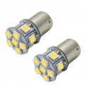 Ruiandsion 2pcs 1157 Led Bulb White 6v Bay15d 5050 12smd Light Bulbs For Back Up Reverse Lights Brake Tail Non-polarity