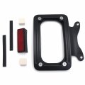 Httmt Mt389-bk Black Laydown Curved License Plate Bracket Tag Holder Compatible With 10-later Flhxs Flhxse Fltrxs And 10- 12