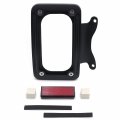 Httmt Mt389-bk Black Laydown Curved License Plate Bracket Tag Holder Compatible With 10-later Flhxs Flhxse Fltrxs And 10- 12