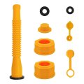 Aicel 1 Sets Gas Can Spout Replacement Kits Flexible Nozzle With A Drill Bit Screw Collar Caps Sealing Cap Extra Rubber Gasket 