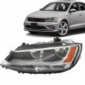 Headlight Assembly Replacement For 2011-2018 Base Comfortline Gli Sel Se S Sport Sportlin Trendline Wolfsburg Sedan 4-door 