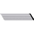 Ekena Millwork Mld03x02x04bu Bulwark Dentil Rope Crown Moulding 1 H X 3 8 P 4 F 94 2 L White 
