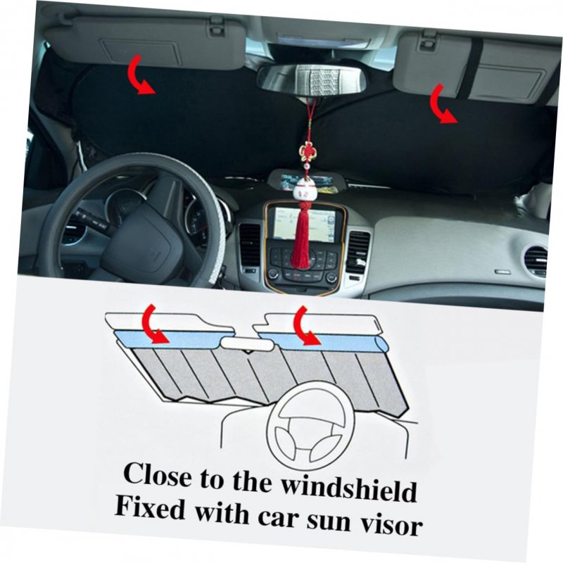 Ibasenice Sun Visor Protector Car Front Windshield Truck Reflective Autoblock Cover Shade For Sunshade Portable Sun Window