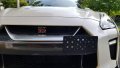 Front Bumper Tow Hook License Plate Mount Bracket For Nissan Gt R 2017 2024 Rustproof Aluminum Holder Set With Screw Bolts And
