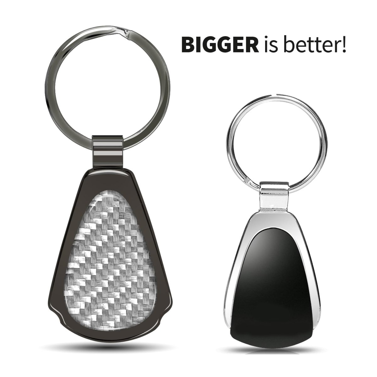 Ford Mustang Cobra Genuine Carbon Fiber Black Metal Teardrop Key Chain With Bottle Opener Official Licensed 2 13 In X 1 25