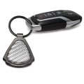 Ford Mustang Cobra Genuine Carbon Fiber Black Metal Teardrop Key Chain With Bottle Opener Official Licensed 2 13 In X 1 25