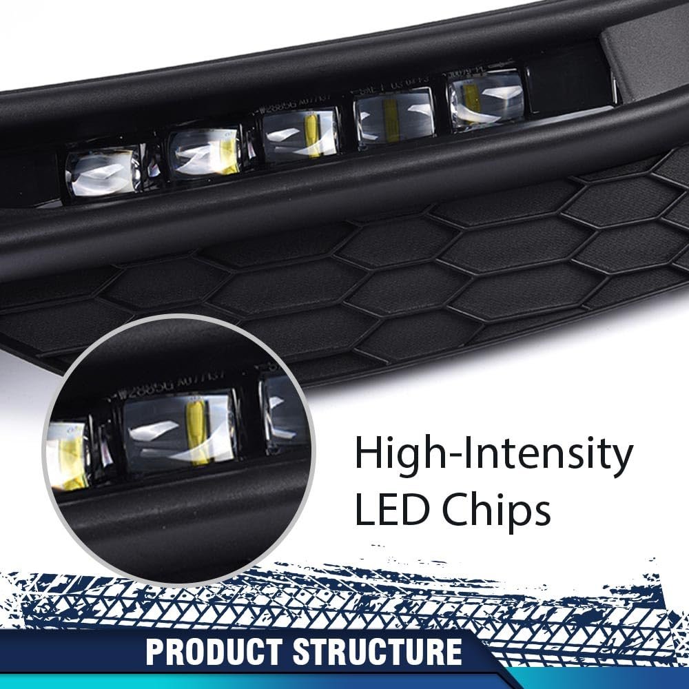 Led Front Bumper Fog Lights Left Right Side For Honda Accord Sedan 2016-2017 Lamps Wiring Switch 33900t2aa21 Ho2592142